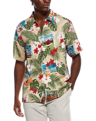 Tommy Bahama Santas Day Off Silk Shirt