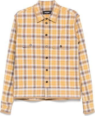 Dsquared2 Camicia a quadri - Giallo