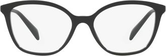 Prada 54mm Butterfly Optical Glasses in Black at Nordstrom