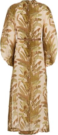 Zimmermann Abito midi con stampa Ascension - Toni neutri