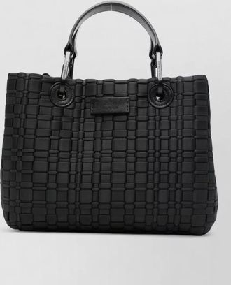 Emporio Armani woven shoulder bag