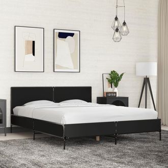Berkfield Home Bed Frame without Mattress Black 160x200 cm