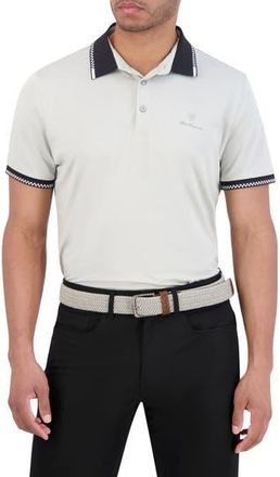 Ben Sherman Piqu&egrave; Sports Golf Polo in Light Grey at Nordstrom Rack, Size Large