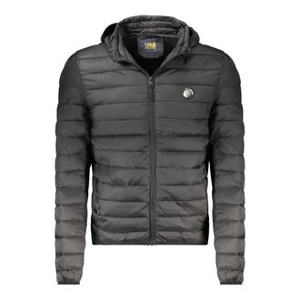 Cavalli Jas met lange mouwen en capuchon - Heren - Winterjassen - Zwart - L - Polyester - Jassen