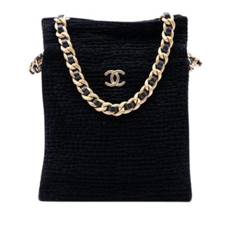 Chanel Pre-owned Tweed Tote Bag - Dames - Pre-owned - Zwart - Maat: ONE Size Tweed