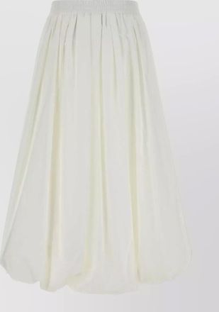 Max Mara poplin nuvole skirt balloon silhouette pleated