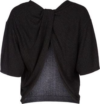 Jacob Cohen Womens Viscose And Polyamide Ribbed Sweater Black