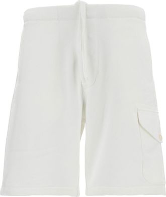 C.P. Company Diagonal Raised Fleece Cargo Sweatshorts