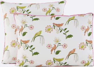 La Redoute Interieurs Kussensloop in percalkatoen, vogel- en bloemenprint, NORA