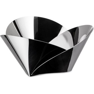 Alessi Abi03 - Cesta De Acero Inoxidable, Color Plateado