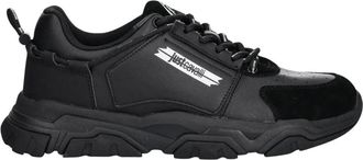 Just Cavalli Panelled Chunky Sole Sneakers - Heren - Sneakers - Zwart - 40 EU - Leer - Schoenen