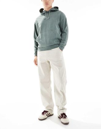 Wrangler Casey Jones workwear relaxed fit twill chino pants in beige-Neutral