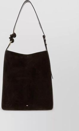 Anya Hindmarch ringo suede bucket bag adjustable strap