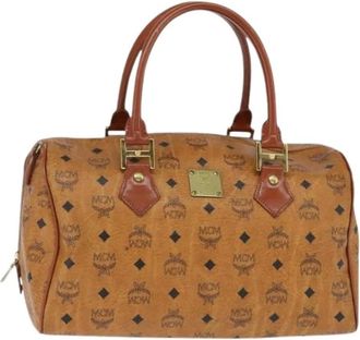 MCM Pre-owned Handbags, female, Brown, Size: ONE SIZE Pre-owned Plastic Handbag