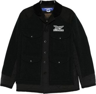 Junya Watanabe Wollen Jas - Heren - Zomerjassen - Zwart - L - Wol - Jassen