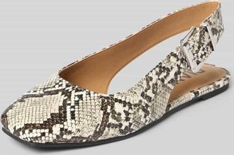 Bianco Ballerina mit offener Ferse in Offwhite, Gr&ouml;&szlig;e 37