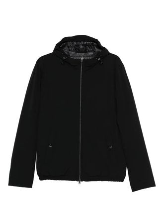 Herno hooded zip-fastening jacket - Black