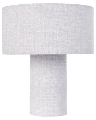 Beliani L&aacute;mpara de mesa gris