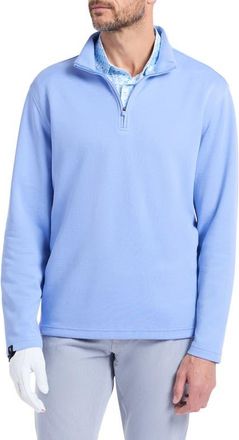 Robert Graham Troland Quarter Zip Pullover in Cornflower Blue at Nordstrom, Size Xxx-Large