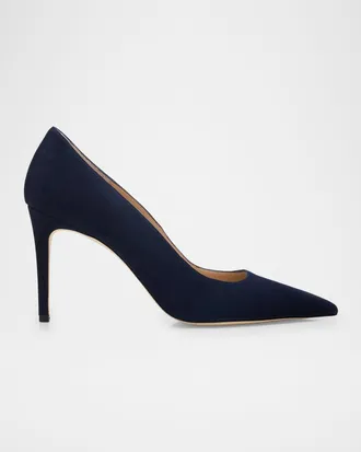 Stuart Weitzman Stuart Power Suede Pumps