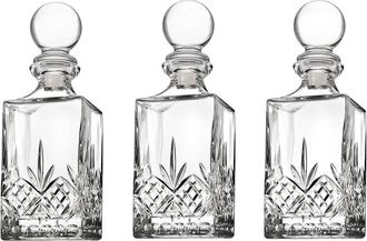 Godinger Set of 3 Dublin Crystal Mini Decanters
