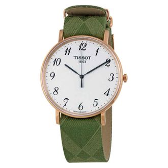 Tissot Everytime Large NATO White Dial Mens Watch T1096103803200