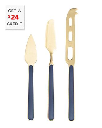 Mepra 3Pc Fantasia Cheese Knives With $24 Credit