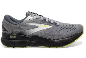 Brooks Mens Ghost 16 Shoe In Primer/grey/lime
