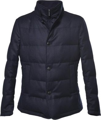 Baldinini Piumino in Lana - - Jackets - Uomo - Blu - 3XL