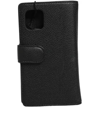 Dolce & Gabbana Flip Cover Calf Leather Phone Case - Black