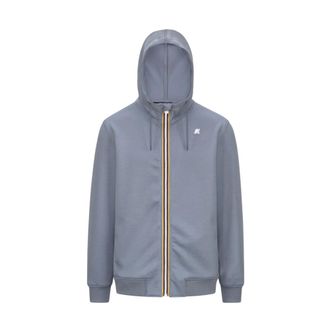 K-Way Hoodies & sweatvesten, Heren, Grijs, S, Rainer Light Spacer Zip-through Sweatshirt