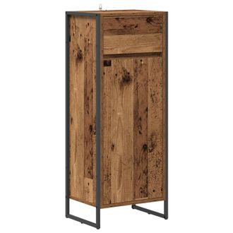 vidaXL Gabinete De Ba&ntilde;o Madera Vieja 40 X 30 X 100 Cm Vidaxl