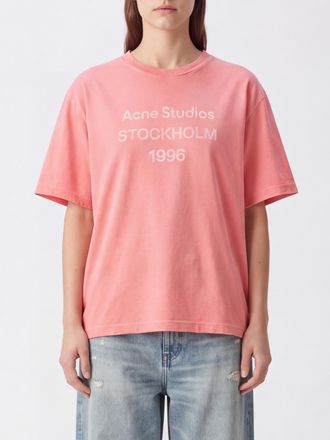Acne Studios Relaxed Fit Organic Cotton-Blend T-Shirt with Contrast Logo