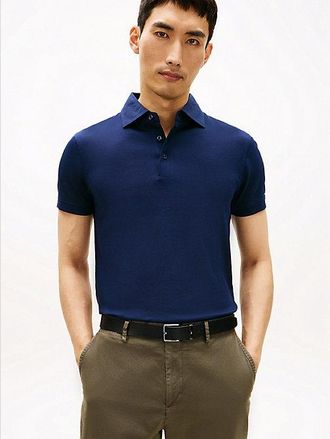 Tommy Hilfiger Smart Casual Slim Fit Wide-Spread Polo Shirt