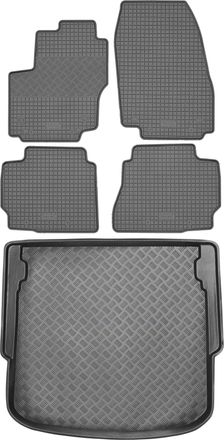 OEM Juego De Alfombrillas De Goma Para Coche Y Maletero Para Ford Mondeo Iv Hatchback (2007-2014)