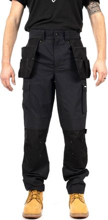 CAT Nexus Holster Stretch Pocket Cotton Mens Black Outdoor Trousers - Size 32 (Waist)