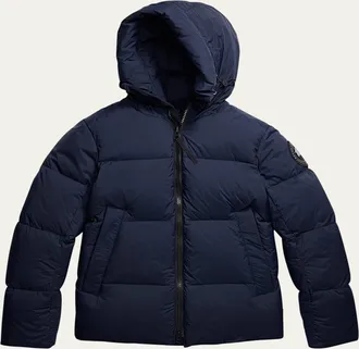 Canada Goose Mens Crofton Matte Nylon Hooded Puffer Jacket