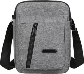 Generic Compatible For Mens Sport Canvas Crossbody Bag Versatile Adjustable Suitable for Business and Casual(Black)