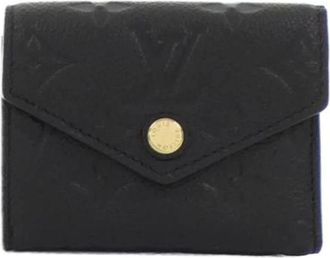 Louis Vuitton Pre-owned Wallets, female, Black, Size: ONE SIZE Pre-owned Canvas wallets