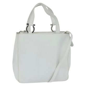 Ferragamo Pre-owned Handbags, female, White, Size: ONE SIZE Pre-owned Handbag