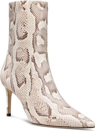 Stuart Weitzman Stuart Power Zip 75 Bootie in Cream at Nordstrom, Size 8.5