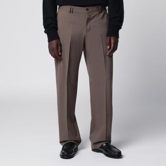 Pantaloni Torino Pantalone color taupe in misto lana