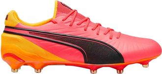 Puma Heren King Ultimate Tricks Stevige Grond Voetbalschoenen (Oranje)