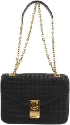 Celine Pre-owned Shoulder Bags, female, Black, Size: ONE SIZE Pre-owned Vintage Shoulder Bag