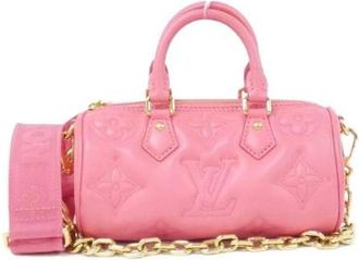 Louis Vuitton Tweedehands Canvas Louis Vuitton tassen - Dames - Vintage Handtas - Roze - ONE Size - Vintage