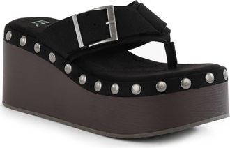 BC Footwear Starfish Platform Sandal in Black at Nordstrom, Size 10