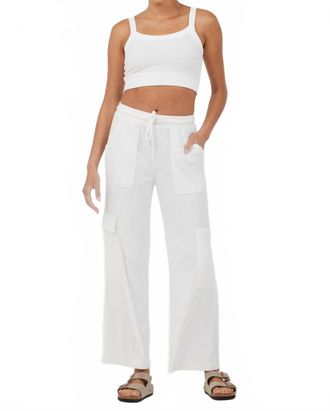 Vintage Havana Corduroy Terry Pants In White