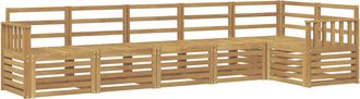 vidaXL Conjunto De Sof&aacute;s De Exterior 6 Uds. Blanco Vidaxl