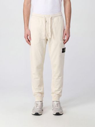 Stone Island Pantaloni cargo slim fit in cotone organico con logo