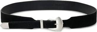 Fortela Leren Riem - unisex - Riemen - Zwart - ONE Size - Leer - Accessoires